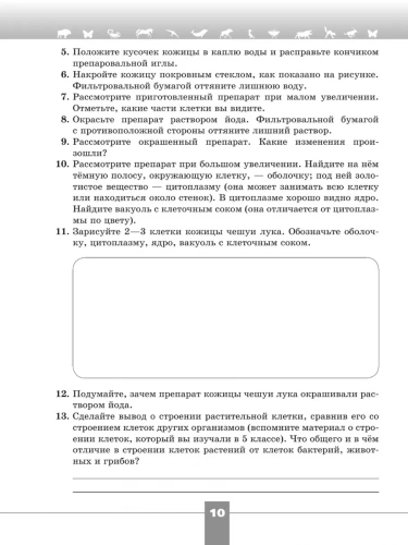 Пасечник Биология Рабочая тетрадь 6 класс
