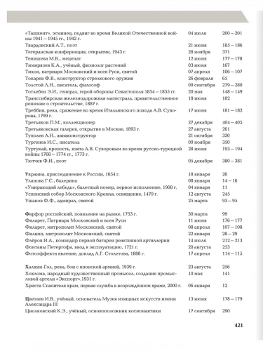 Любимов "Слава России" Исторический календарь школьника